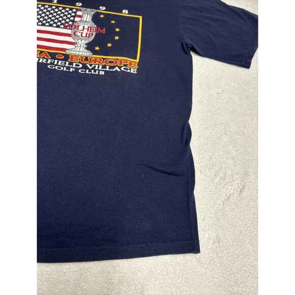 Vintage Golf Solheim Cup 1998 T Shirt Blue Single Stitch Men's Size Large - Picture 3 of 9